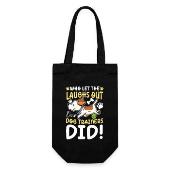 Qui a laissé sortir les rires de nos dresseurs de chiens - Sac à bouteille - noir - Devant
