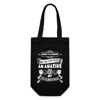 Psychiatrist Amazing Psychiatrist - Gift Bag for Bottles - black - Front