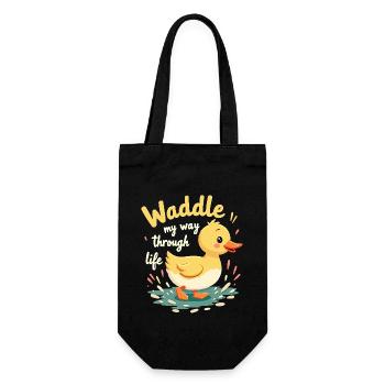 Nutztier-enten-enthusiasten Hinterhof-enten - Geschenkbeutel für Flaschen - Schwarz - Vorne