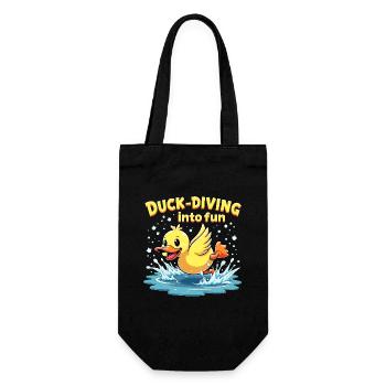 Nutztier-enten-enthusiasten Hinterhof-enten - Geschenkbeutel für Flaschen - Schwarz - Vorne