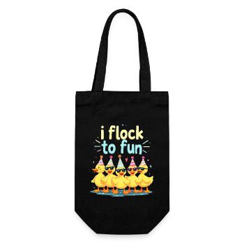 Nutztier-enten-enthusiasten Hinterhof-enten - Geschenkbeutel für Flaschen - Schwarz - Vorne