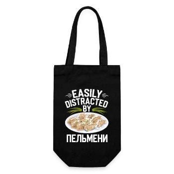 Pelmeni Cuisine russe - Sac à bouteille - noir - Devant