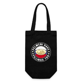 Pelmeni Russian Cuisine - Gift Bag for Bottles - black - Front
