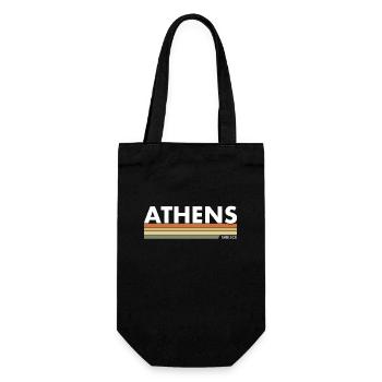 Athens Greece Greek Greek - Gift Bag for Bottles - black - Front