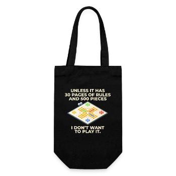 Board games for demanding strategists at 30 - Gift Bag for Bottles - black - Front