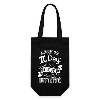 Pi Day Born To Pi Day - Gift Bag for Bottles - black - Front