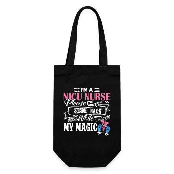 Nicu Nurse I am A Nicu Nurse - Gift Bag for Bottles - black - Front
