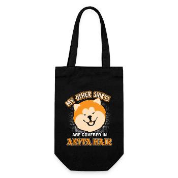 My Other Shirts Are Covered In Akita Hair - Gift Bag for Bottles - black - Front