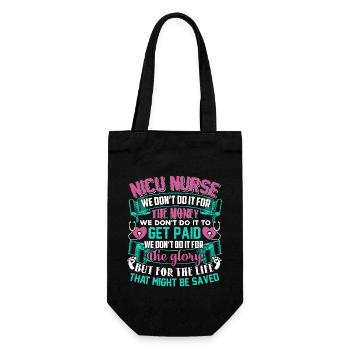 Nice Nurse Awesome Nice Nurse - Gift Bag for Bottles - black - Front