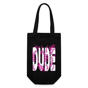 Hawaii style text Dude - Gift Bag for Bottles - black - Front