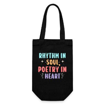 Poésie Slam Écrivain Poète Littérature Slam - Sac à bouteille - noir - Devant