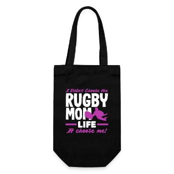 Joueuse de rugby Maman La vie me choisit - Sac à bouteille - noir - Devant