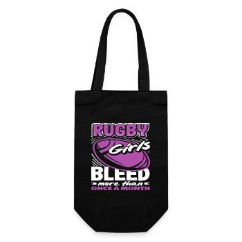 Rugby Players Girls Power More Than Once - Gift Bag for Bottles - black - Front