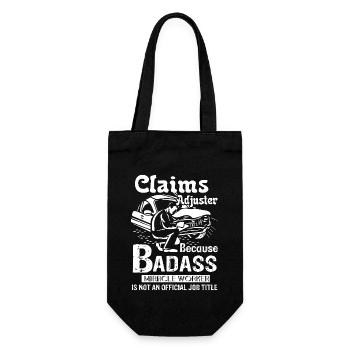 Claim Adjuster Is Not An Official Job Title - Gift Bag for Bottles - black - Front