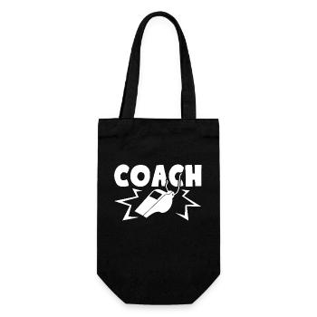 Funny Coach Job - Gift Bag for Bottles - black - Front