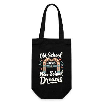 Romantic Nostalgia Vintage Romance Classic Love - Gift Bag for Bottles - black - Front