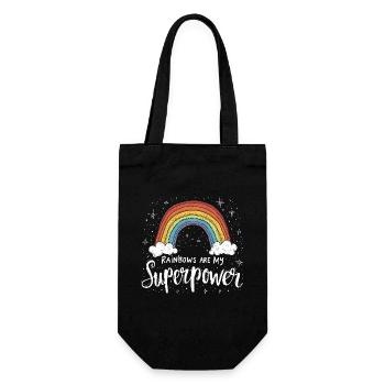 Whimsical Weather Patterns, Whimsical Clouds, Funny - Gift Bag for Bottles - black - Front