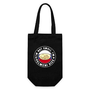 Pelmeni Russian Cuisine - Gift Bag for Bottles - black - Front
