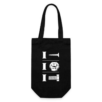 Vis écrou boulon Humorous Craftsman - Sac à bouteille - noir - Devant