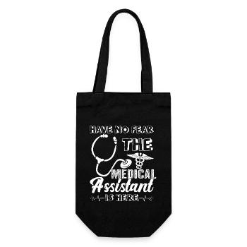 Medical Assistant The Medical Assistant Is Here - Gift Bag for Bottles - black - Front