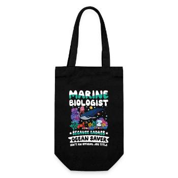 Marine Biologist - Geschenkbeutel für Flaschen - Schwarz - Vorne