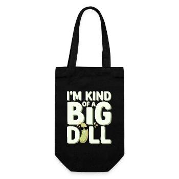 Pickle Lovers Humor Dill-ightful Jokes Funny Food - Geschenkbeutel für Flaschen - Schwarz - Vorne