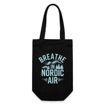 Scandinavian Aesthetics, Nordic - Gift Bag for Bottles - black - Front