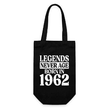 Legends Never Get Old Birthday 1962 - Gift Bag for Bottles - black - Front