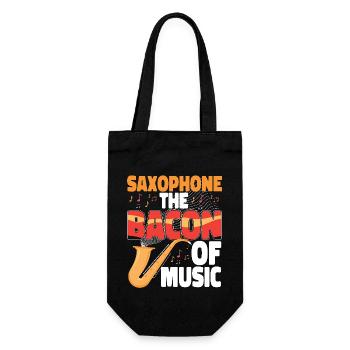 Saxophones Saxophones The Bacon Of - Gift Bag for Bottles - black - Front