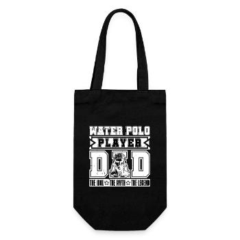 Water Polo Player Dad The Idol The Goalkeeper - Geschenkbeutel für Flaschen - Schwarz - Vorne