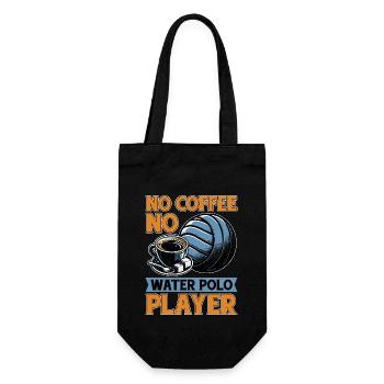 Water Polo No Coffee No Ball Sports Coffee Lover - Geschenkbeutel für Flaschen - Schwarz - Vorne