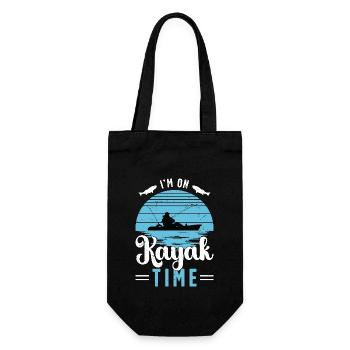 Pêche en kayak Je suis sur Kayak Time Aime les sports nautiques - Sac à bouteille - noir - Devant