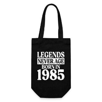 Legenden Werden Nie Alt Geburtstag 1985 - Geschenkbeutel für Flaschen - Schwarz - Vorne