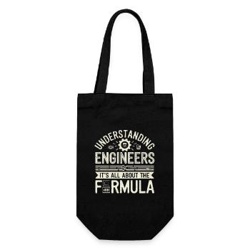Understanding Engineers All About The Formula - Geschenkbeutel für Flaschen - Schwarz - Vorne
