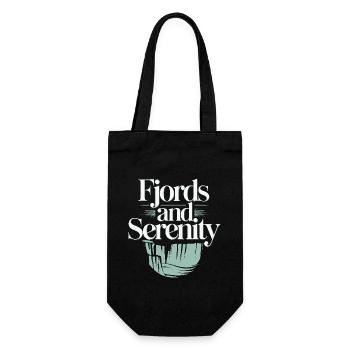 Scandinavian Aesthetics, Nordic - Gift Bag for Bottles - black - Front