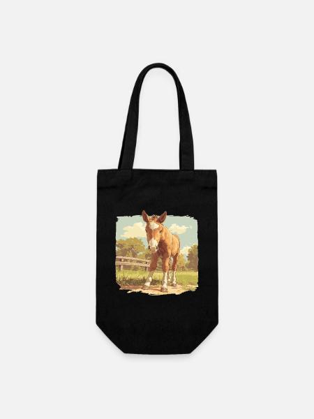 Chevaux Cheval - Sac à bouteille - noir