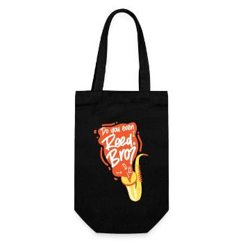Saxophones Do You Even Reed, Bro? - Gift Bag for Bottles - black - Front