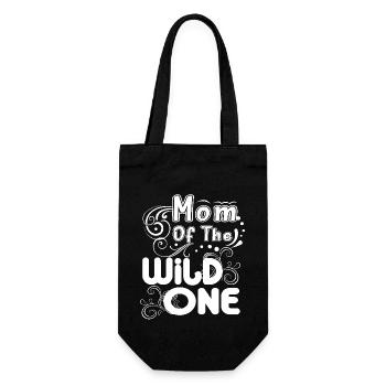 Mother's Day Mom Of The Wild One - Gift Bag for Bottles - black - Front