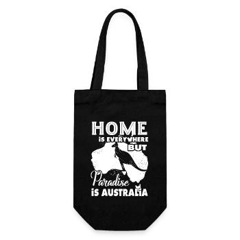 Paradise Is Australia - Gift Bag for Bottles - black - Front