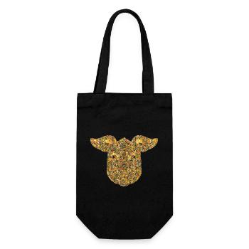 Pig Geometric - Gift Bag for Bottles - black - Front