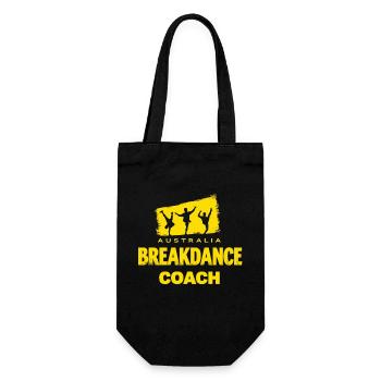 Breakdance Coach Motif – Dancer Outfit with Style - Gift Bag for Bottles - black - Front