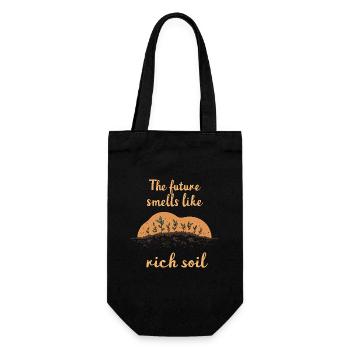 Adeptes du compostage Jardinage durable - Sac à bouteille - noir - Devant