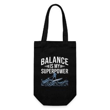 Paddleboarding Sup-abenteuer, Wassersport Im - Geschenkbeutel für Flaschen - Schwarz - Vorne