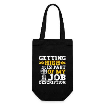 Industrial Climbers Tower Climbers Industrial Climbing - Gift Bag for Bottles - black - Front