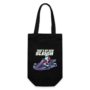 Go-Kart Retro Santa Claus Sleigh Adventure - Sac à bouteille - noir - Devant