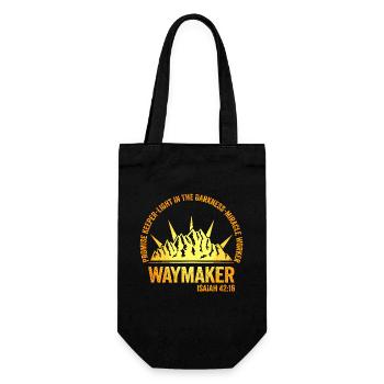 Waymaker Promise Keeper Miracle Worker - Gift Bag for Bottles - black - Front