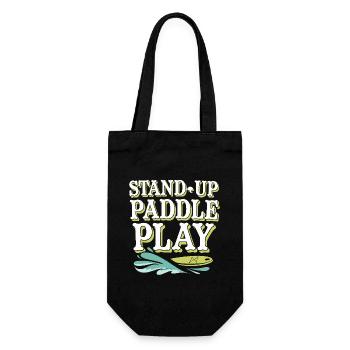 Paddleboarding SUP adventures, water sports in the - Gift Bag for Bottles - black - Front