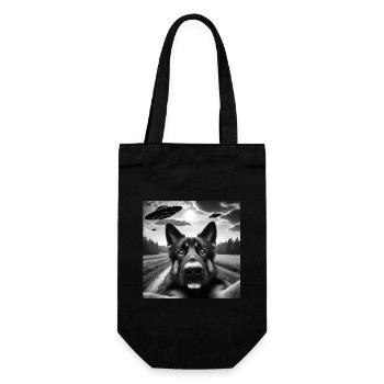 English2 Berger Drôle GSP Selfie avec des OVNI Bizarre - Sac à bouteille - noir - Devant