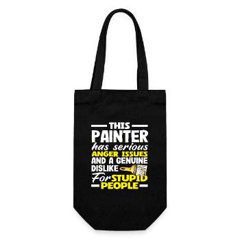 Ce peintre a de sérieux problèmes de colère - Sac à bouteille - noir - Devant
