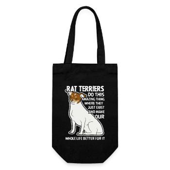 Rat Terriers Do This Amazing Thing - Gift Bag for Bottles - black - Front